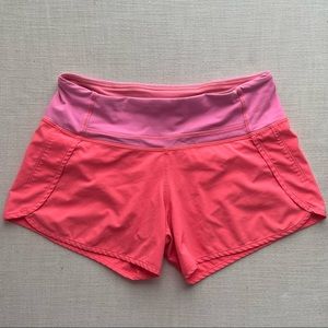 Lululemon Run Times Shorts - Size 4 - Hot Pink